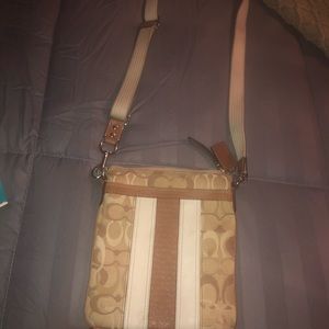 Brown coach purse